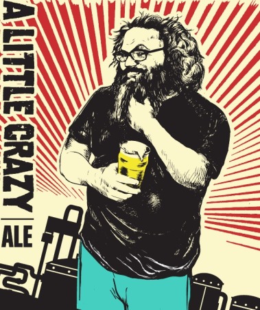 A Little Crazy Ale label (courtesy of Revolution Brewing)